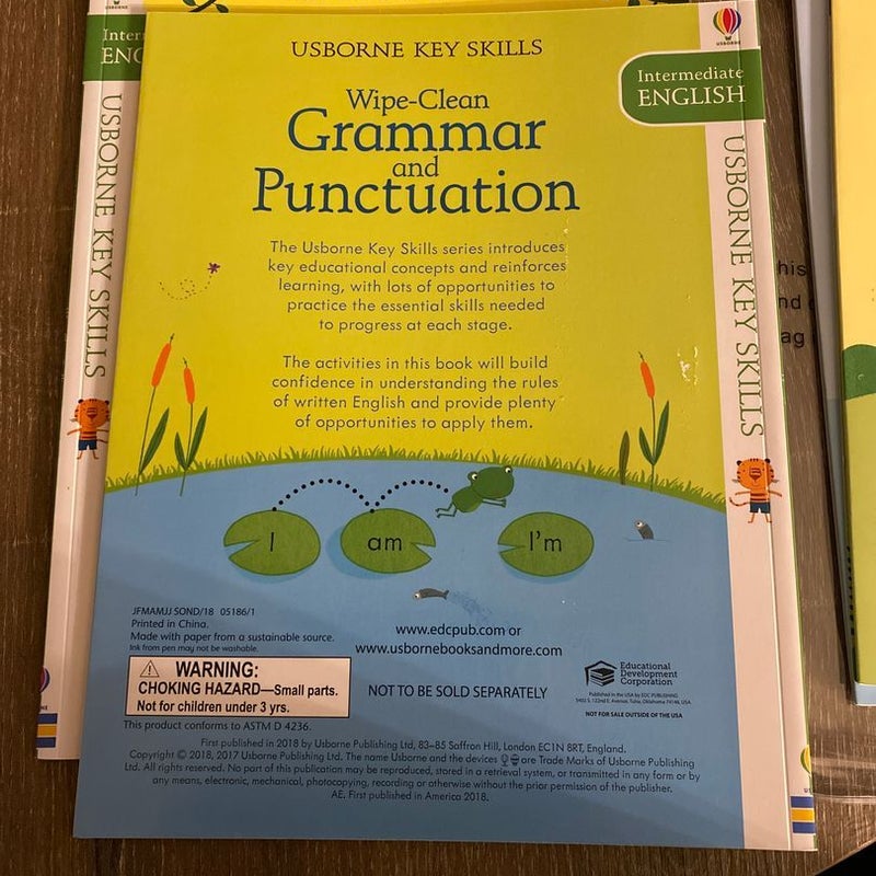 Usborne Key Skills Wipe-Clean Activity Books (Set of 4)