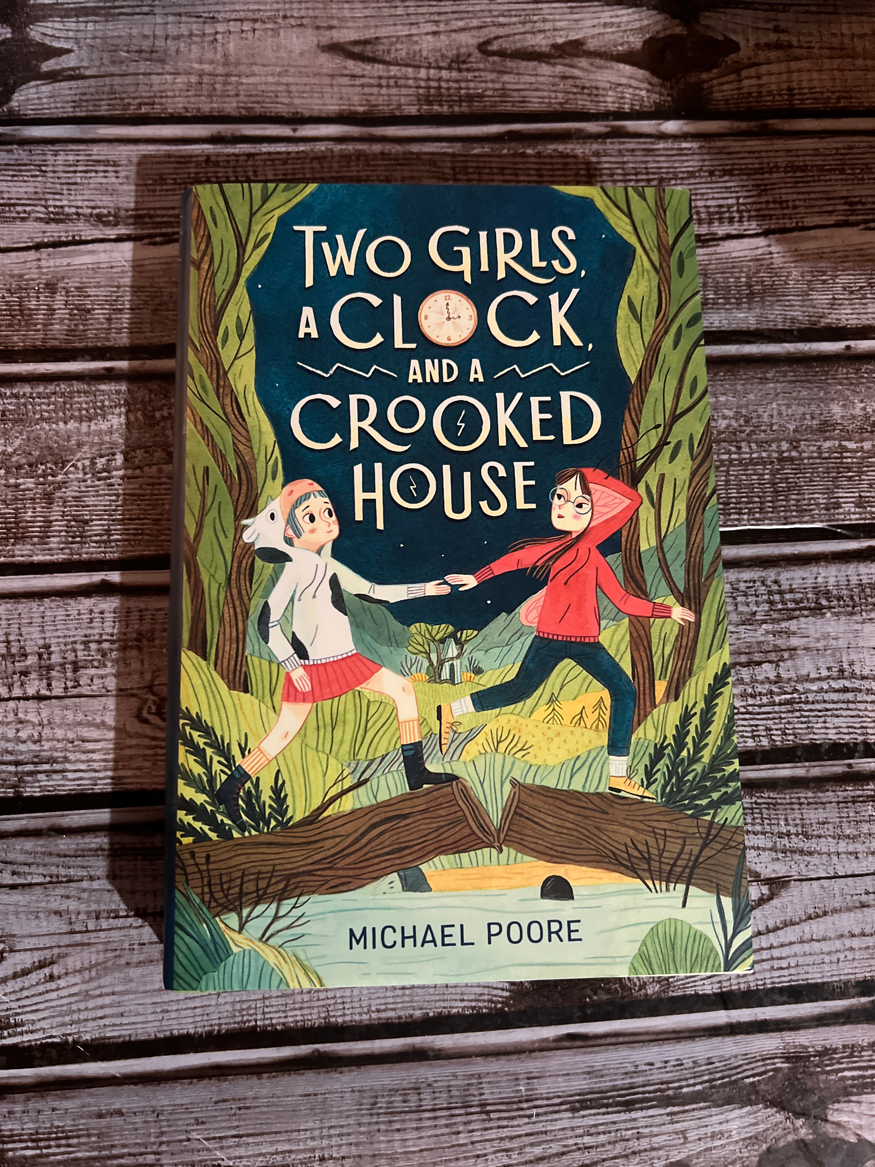 Two Girls, a Clock, and a Crooked House