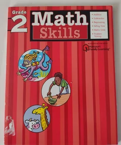 Math Skills: Grade 2 (Flash Kids Harcourt Family Learning)