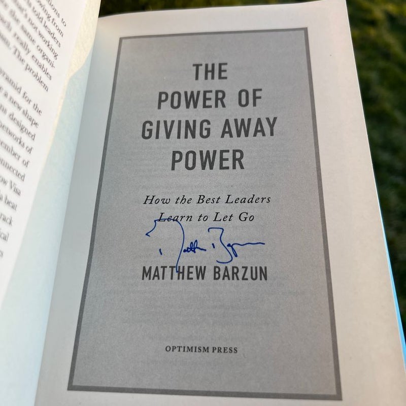 The Power of Giving Away Power