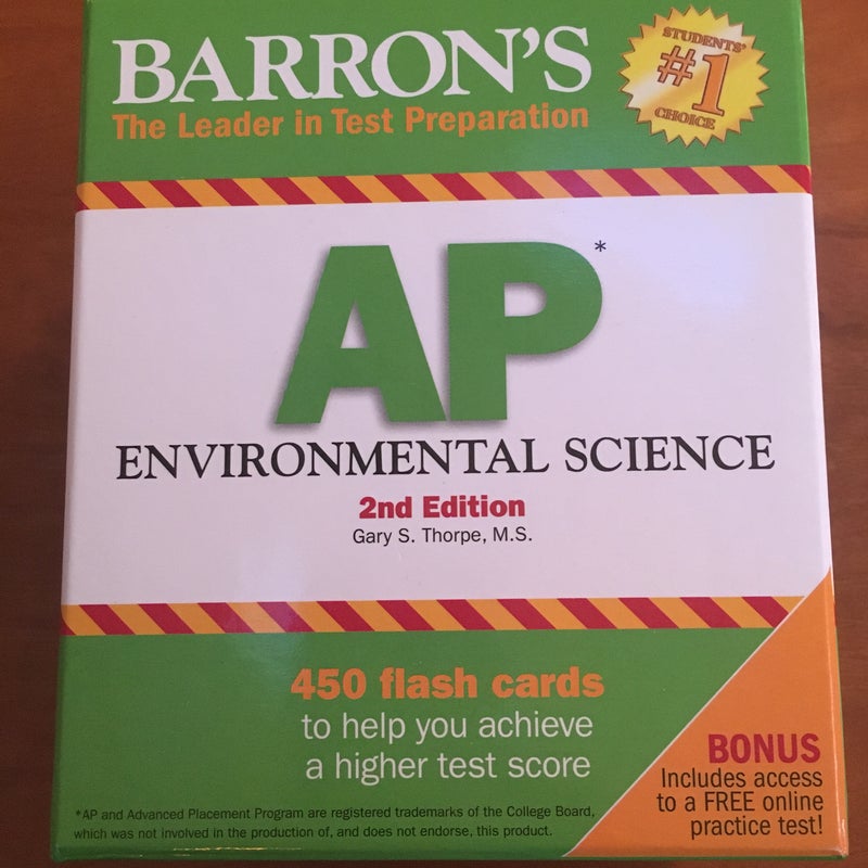 Barron's AP Environmental Science Flash Cards
