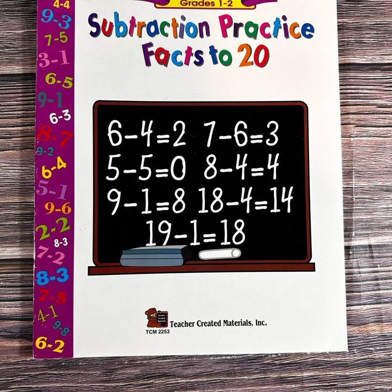 Subtraction Practice Facts to 10