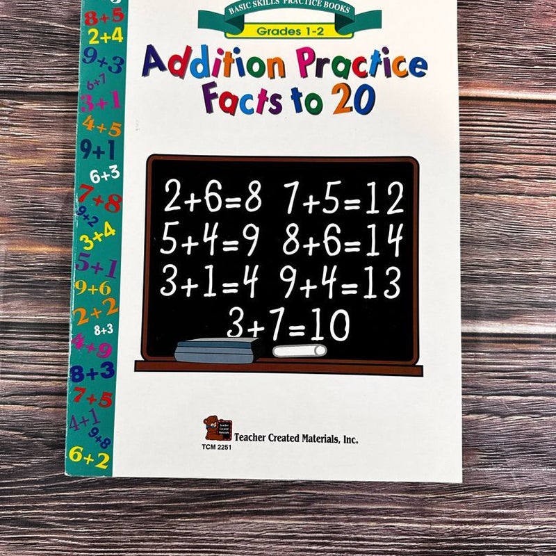 Addition Practice Facts to 20