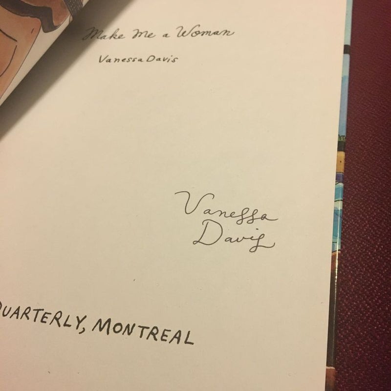 Make Me a Woman by Vanessa Davis SIGNED