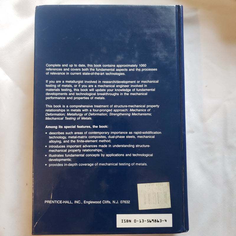 Mechanical Metallurgy