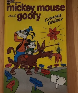 Mickey Mouse and Goofy Explore Energy vintage comic 1976