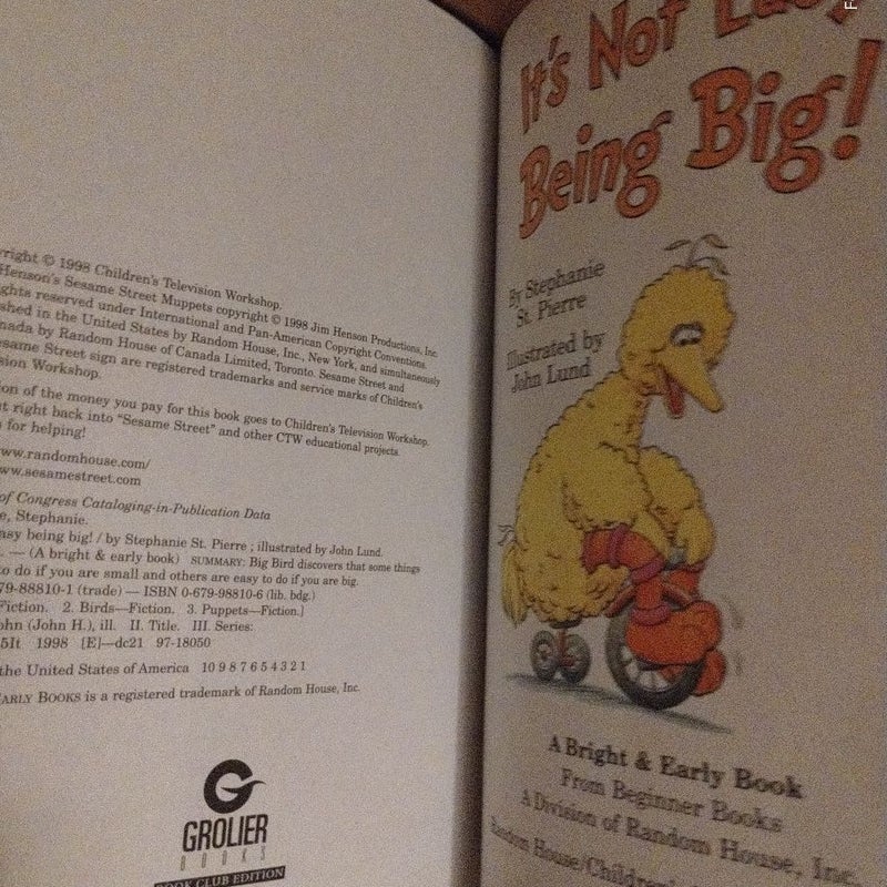 Dr. Seuss "Its Not Easy Being Big!"