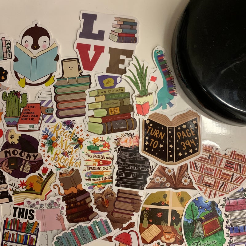 TWO BOOK RELATED STICKERS! 📚