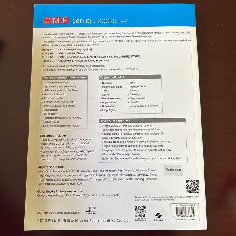 Chinese made easy workbook1