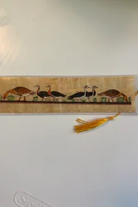 Egypt bird bookmark with tassel