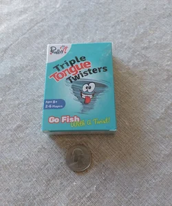 Triple Tongue Twisters Go Fish card game, new in wrapper
