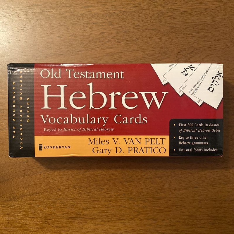 Old Testament Hebrew Vocabulary Cards