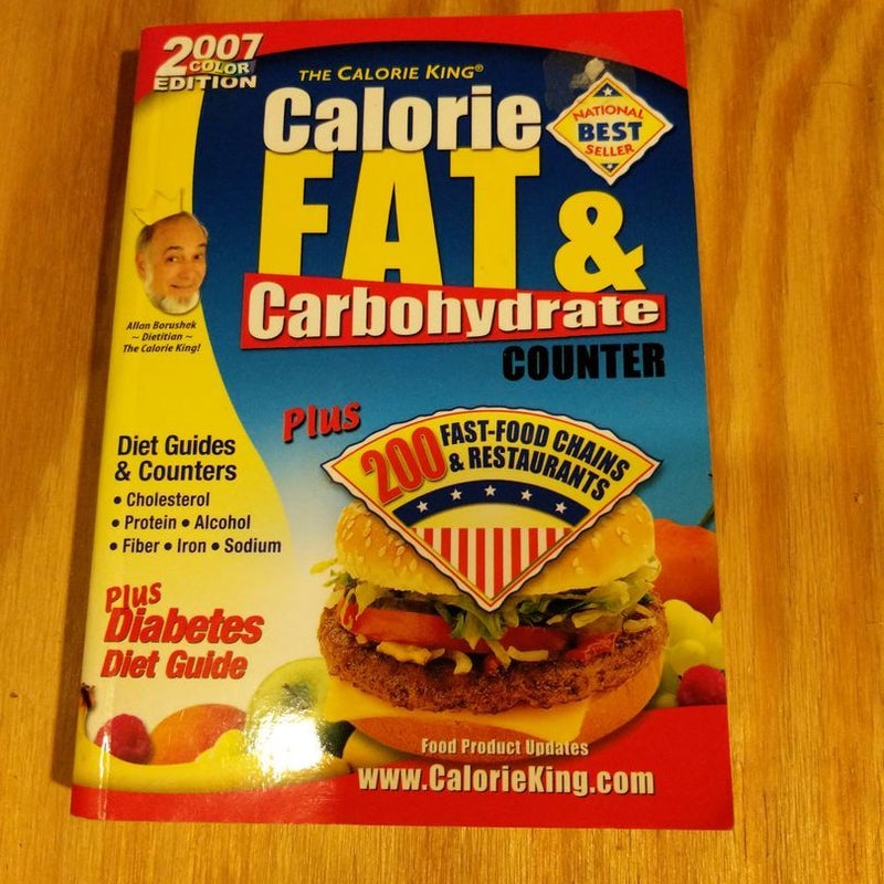 Calorie, Fat and Carbohydrate Counter