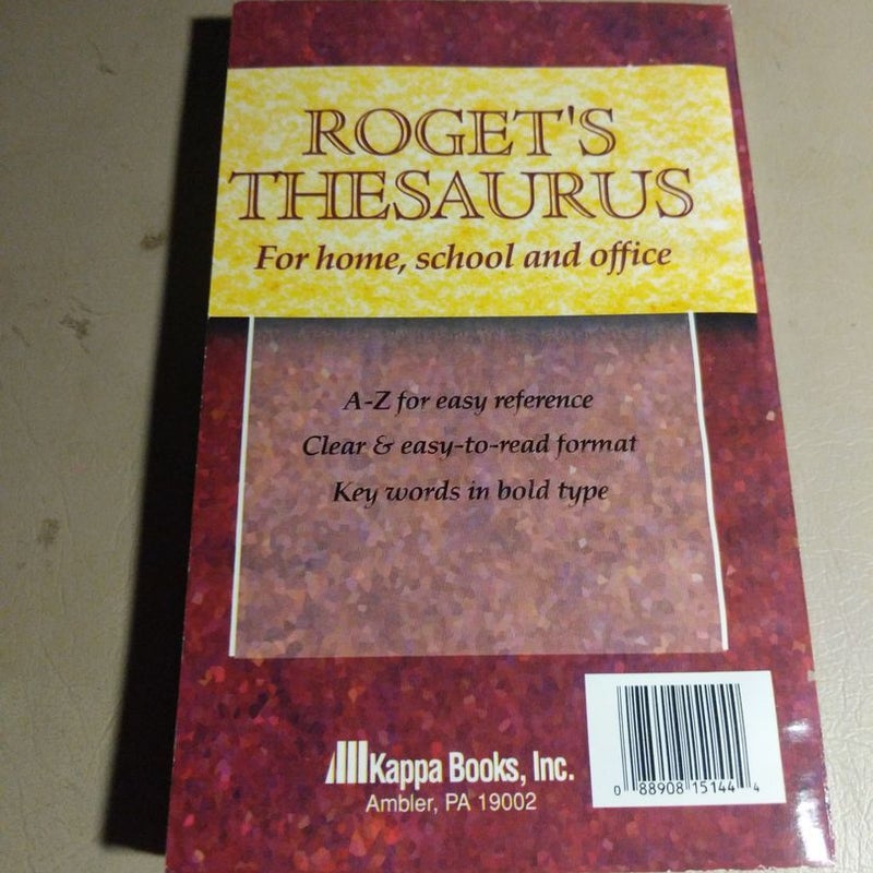 Rogert's Thesaurus for home, school and office
