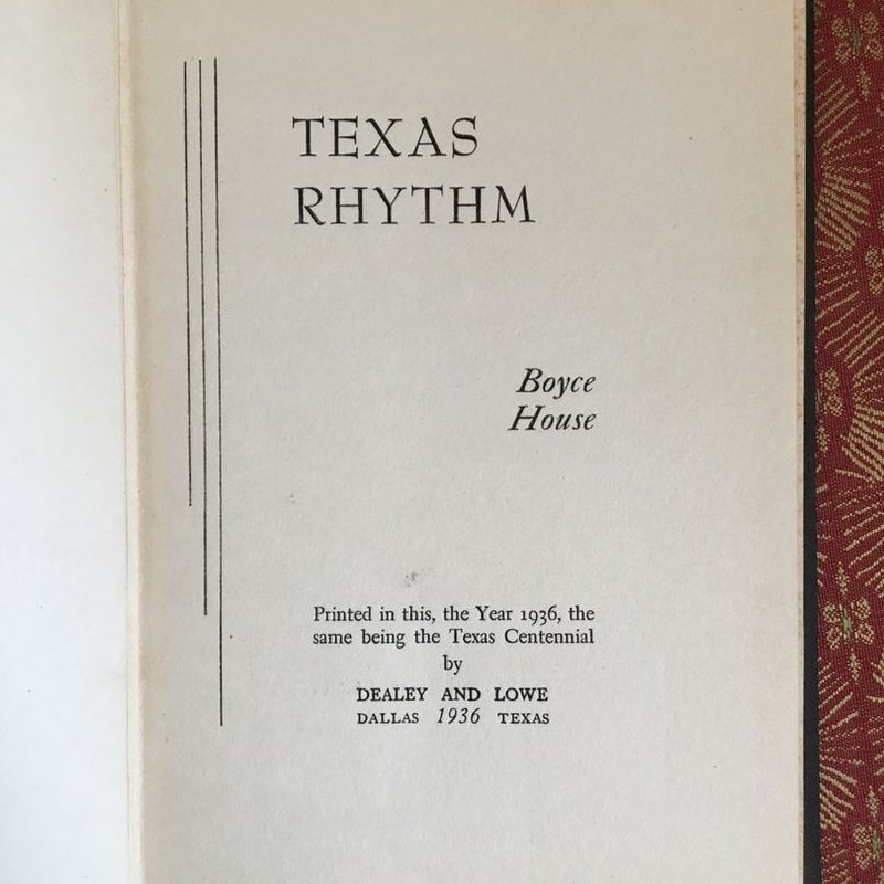 Texas Rhythm -Signed, Numbered Edition