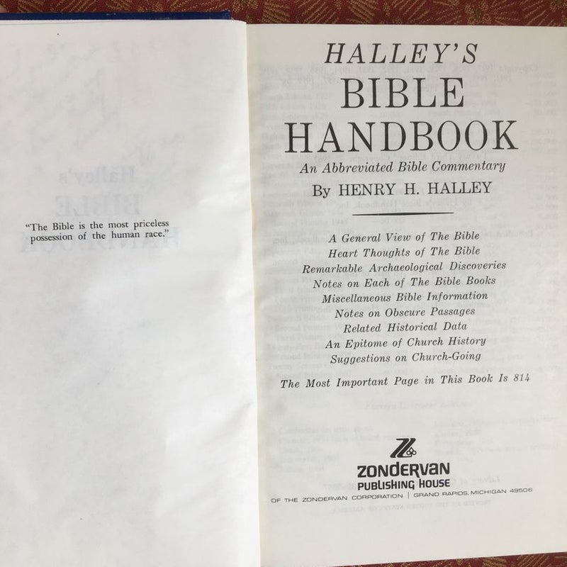 Halley’s Bible Handbook
