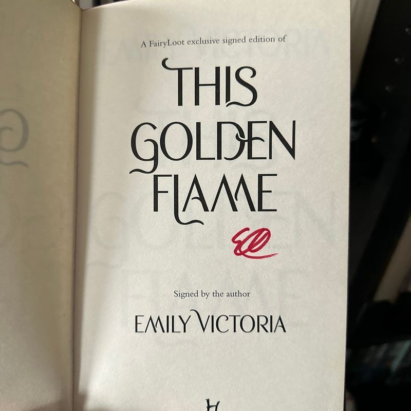 This Golden Flame — Fairyloot Exclusive Signed