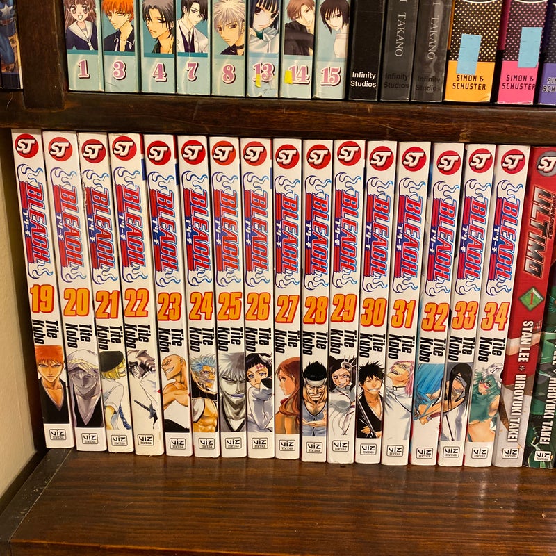 Bleach Manga Anime volumes 19 thru 34 Like New