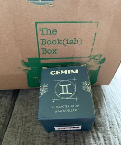 Bookish box Gemini twins candle