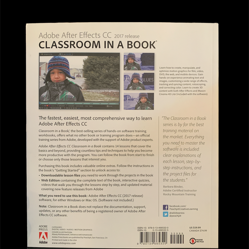 Adobe after Effects CC Classroom in a Book (2017 Release)