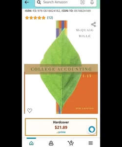 College Accounting, Ch 1-13
