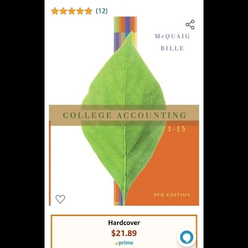 College Accounting, Ch 1-13