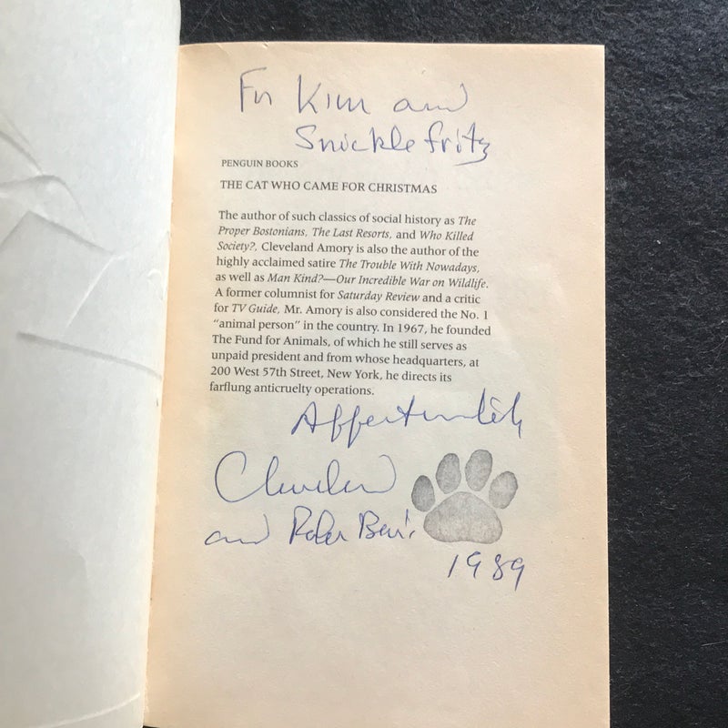 The Cat Who Came for Christmas *signed*