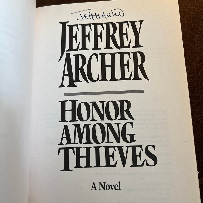 Honor among Thieves*signed, first edition