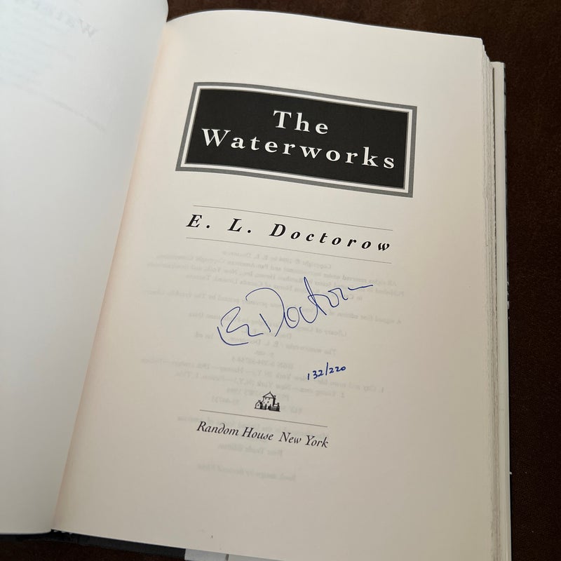 The Waterworks*signed first edition