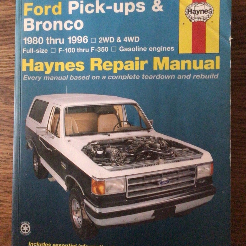 Haynes repair manual 