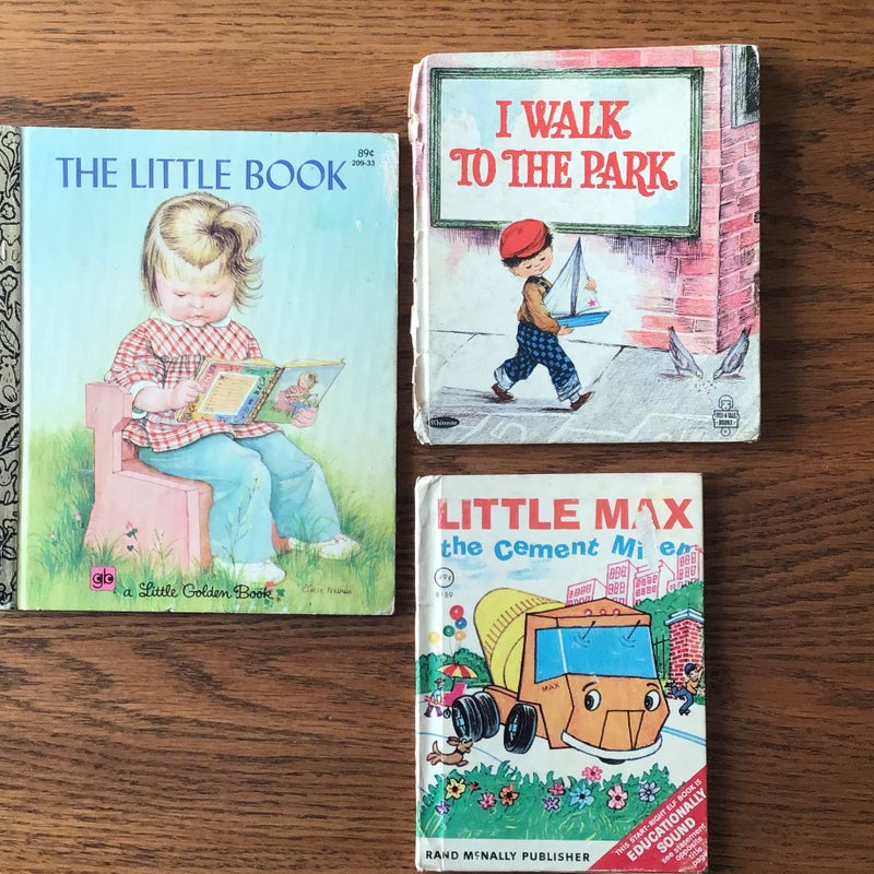 The little book, I walk to the park, Little max the cement mixer.
