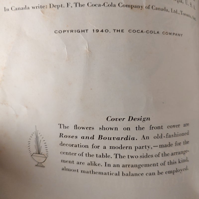 An 1940 Coca - Cola Company Publication