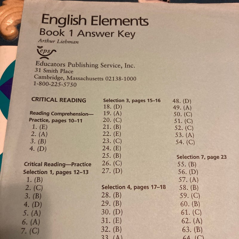English Elements