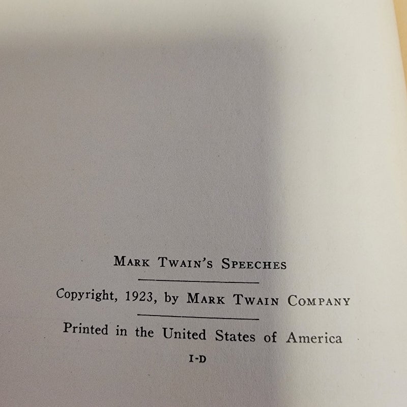Mark Twain Speches Collection 