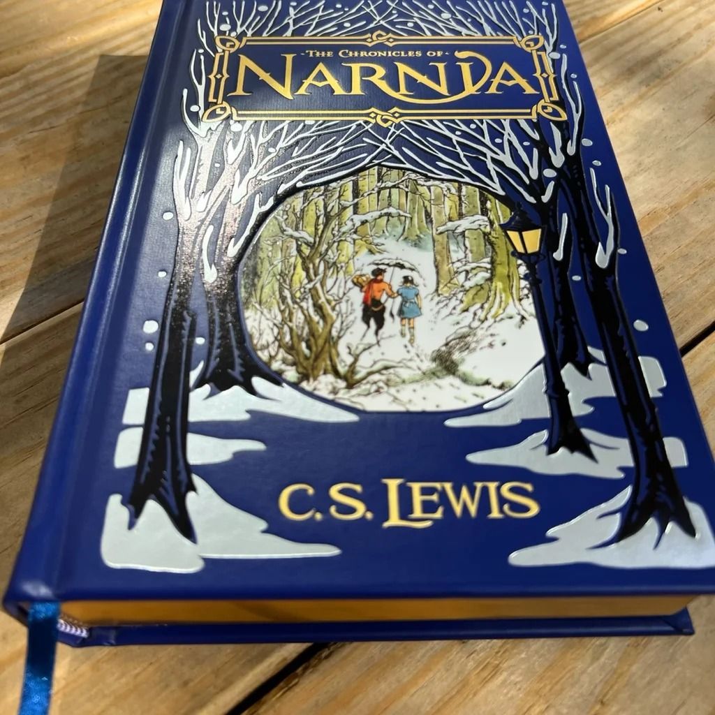 Barnes & Noble EXCLUSIVE Chronicles Of Narnia Leather Bound Hard Cover ...