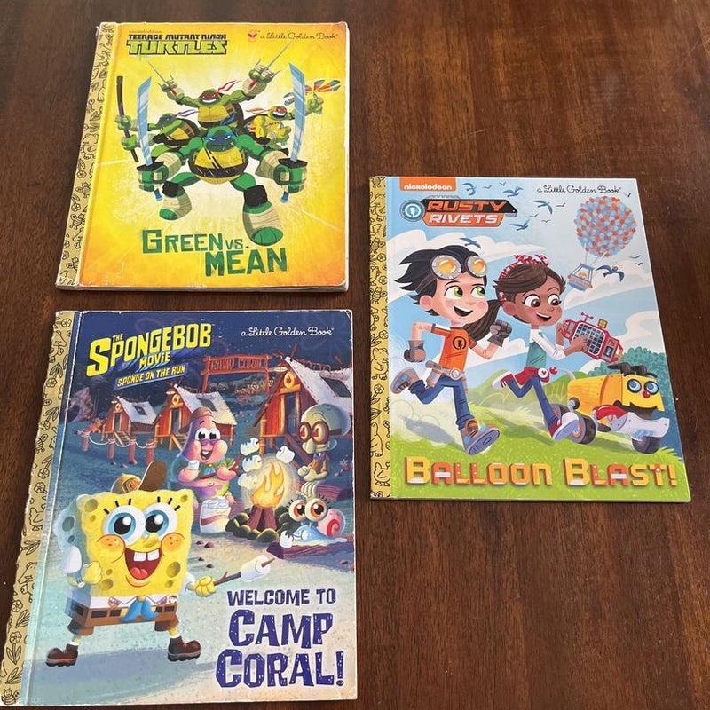3 Nickelodeon by, Little Golden Books