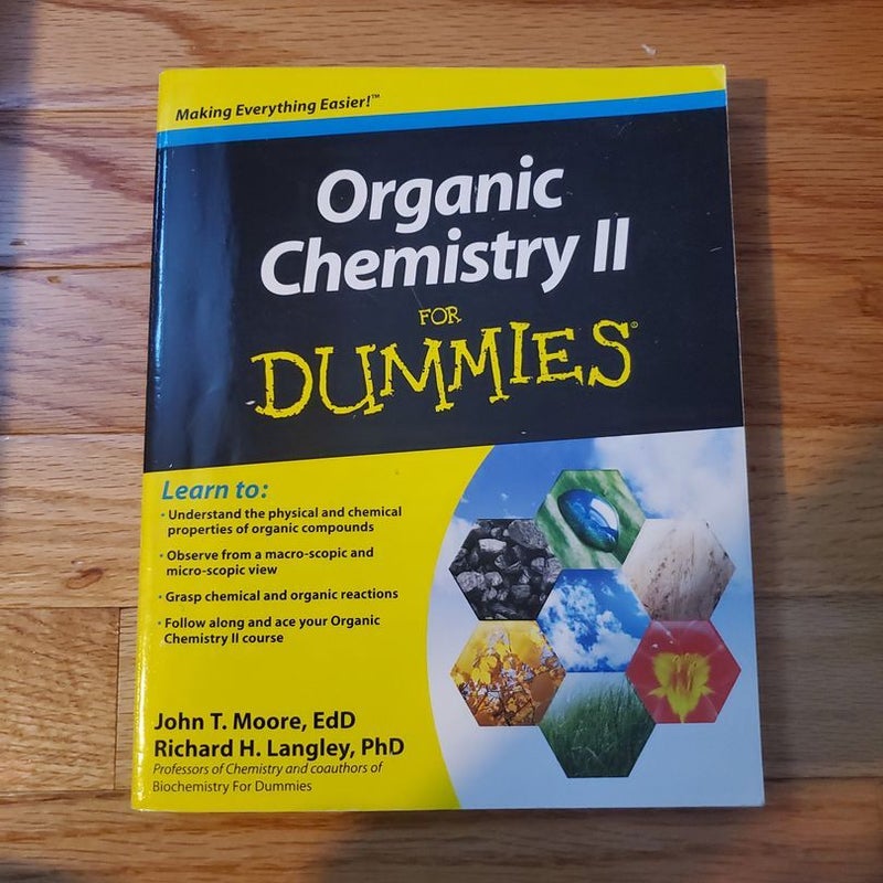 Organic Chemistry II for Dummies by John T. Moore, Paperback Pangobooks