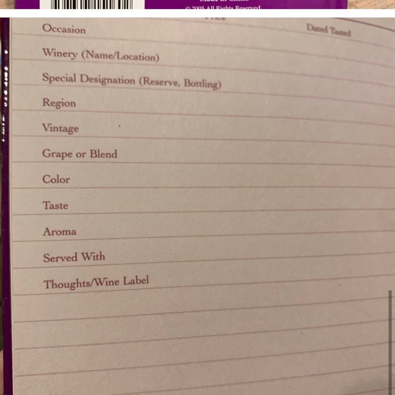 Wine Journal