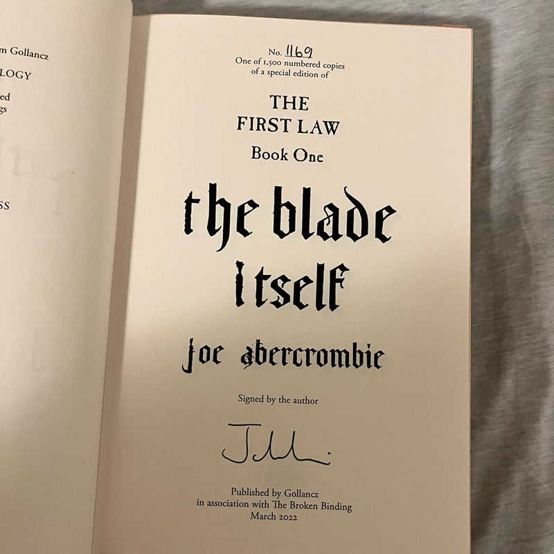 The First Law Trilogy, Broken Binding Special Editions