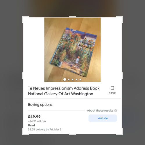 Impressionism Address Book