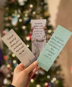Book Quotes 3-Pack Bookmarks