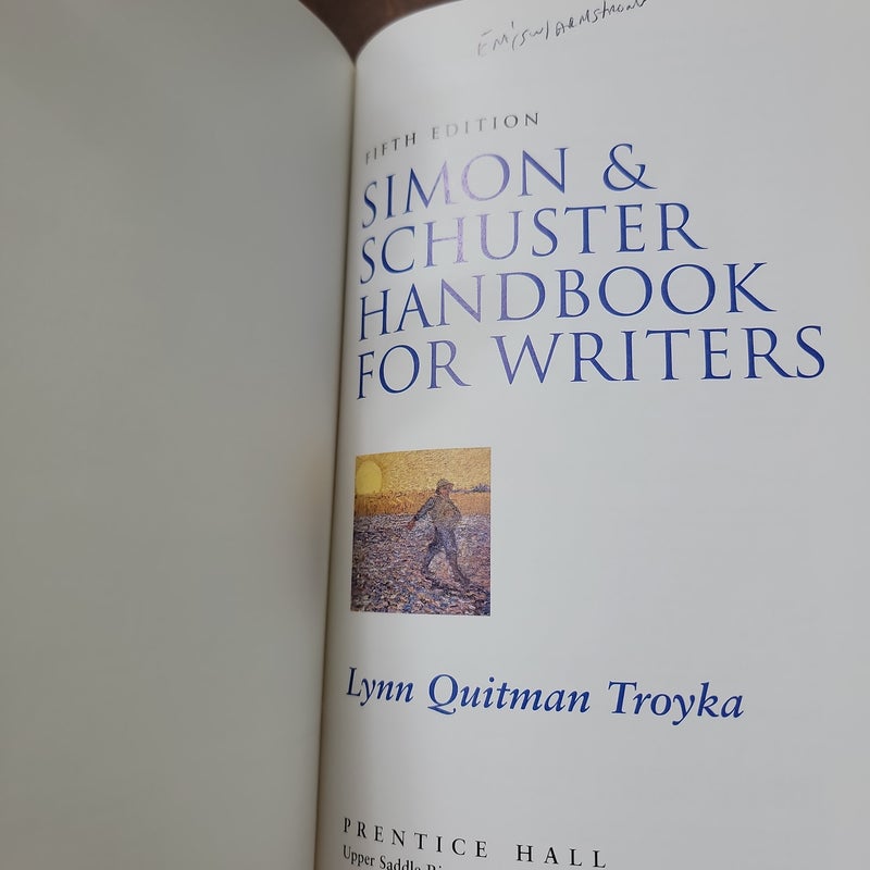 Simon and Schuster Handbook for Writers, Interactive Edition