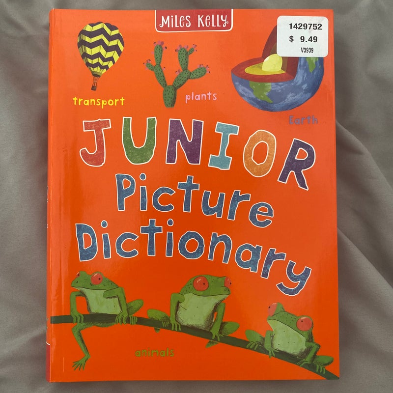 Junior Picture Dictionary Children’s Book Learning 