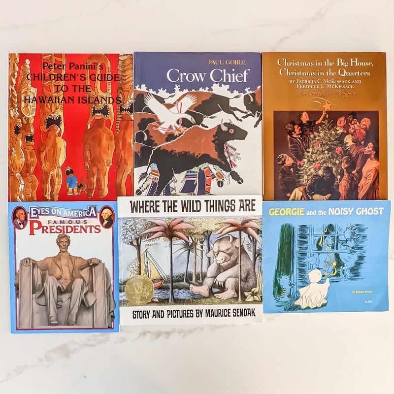 Bundle: 6 Picture Book Softcover/Hardcover Lot 