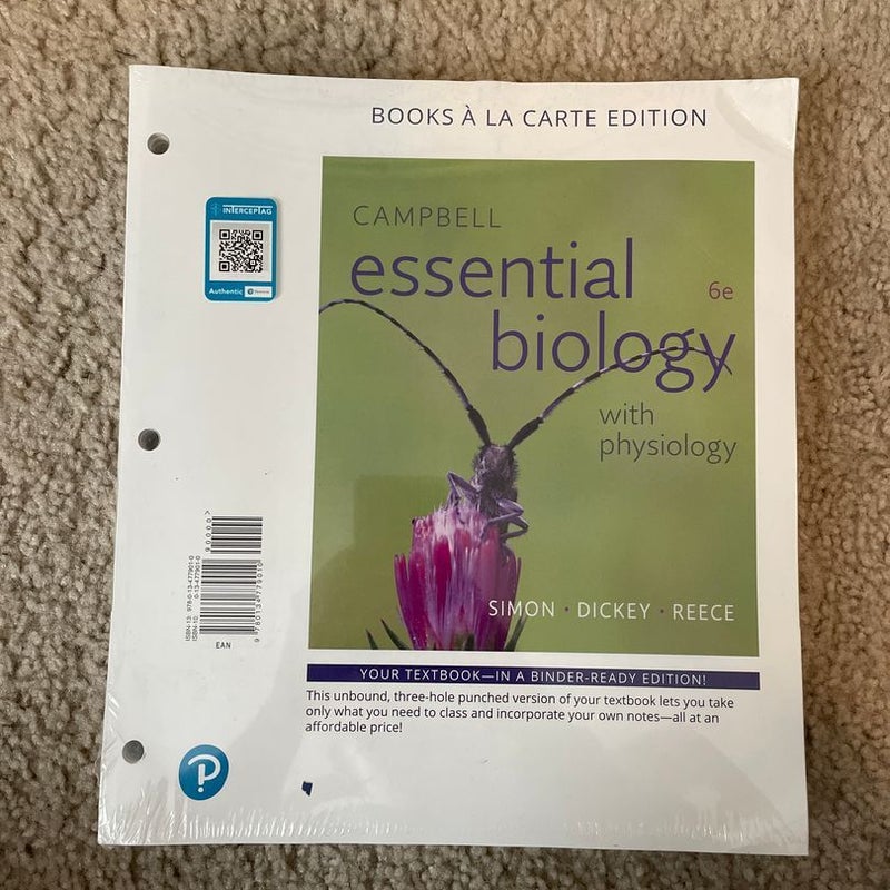 Campbell Essential Biology with Physiology, Books a la Carte Edition