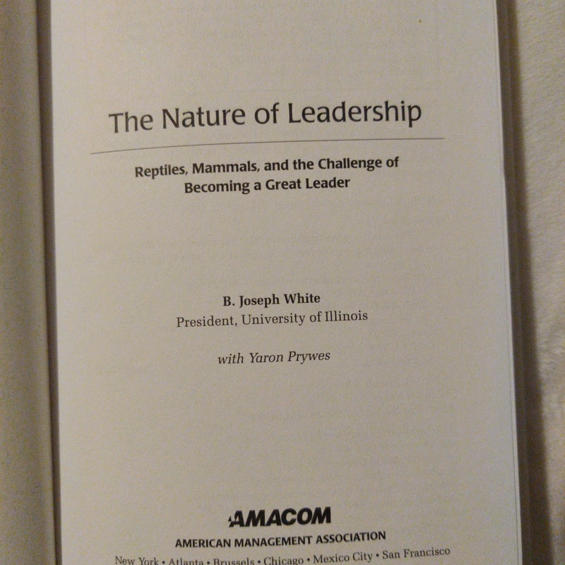 The Nature of Leadership