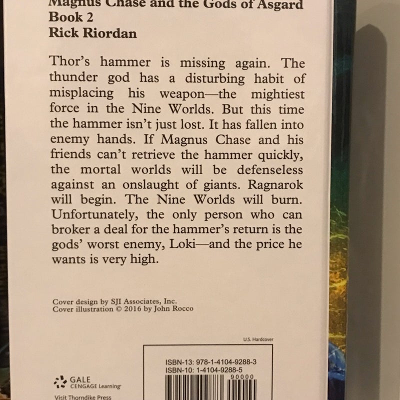 Magnus Chase and the Gods of Asgard, Book 2 the Hammer of Thor