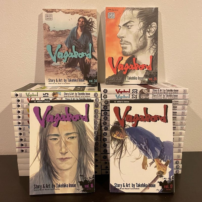 Vagabond Singles Manga 1-35 Near Complete Set • [English - Out of Print]