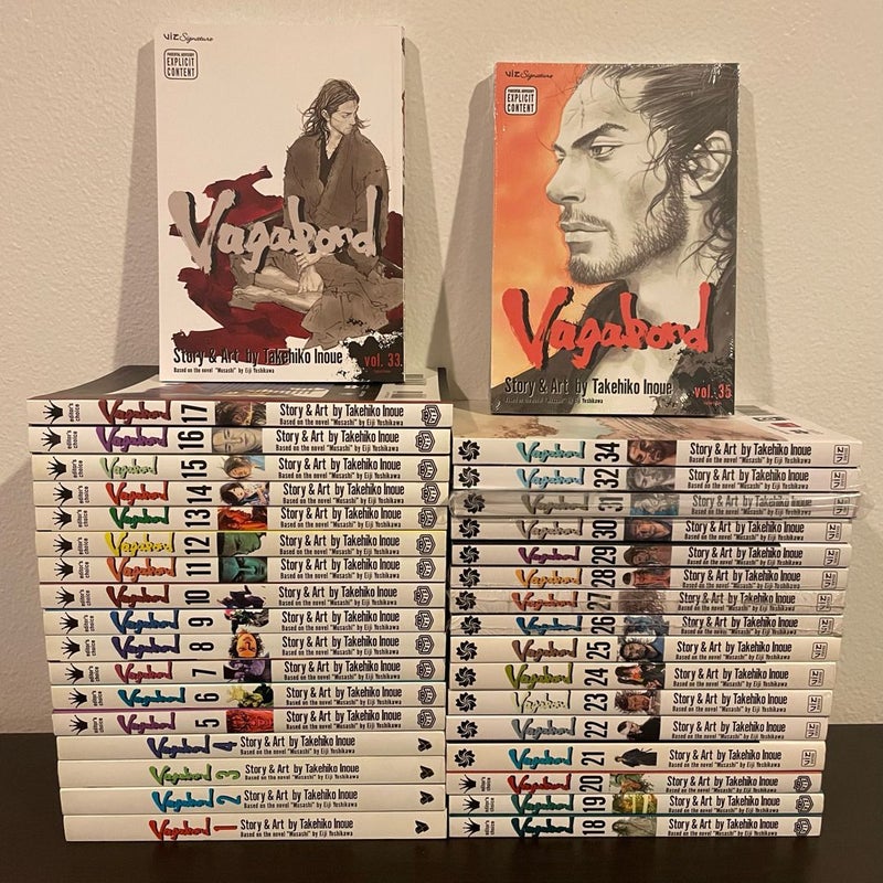 Vagabond Singles Manga 1-35 Near Complete Set • [English - Out of Print]