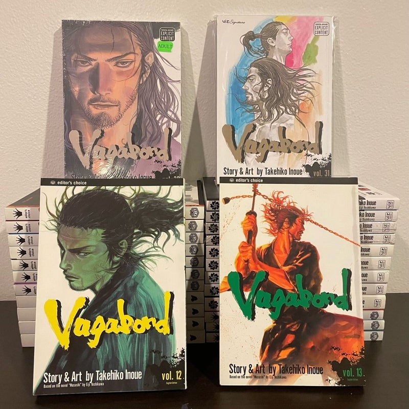 Vagabond Singles Manga 1-35 Near Complete Set • [English - Out of Print]